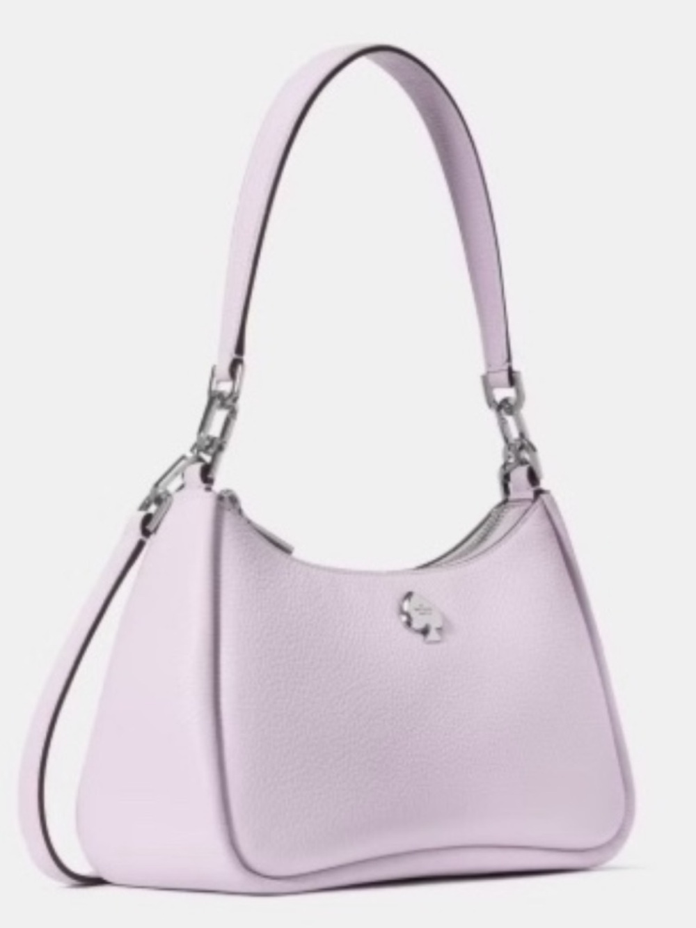 Kate Spade Kayla Small Crossbody & Shoulder Bag Lilac Purple Pebbled Leather NWT